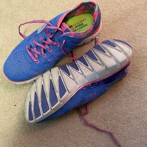 Colorful memory foam sketchers shoes.